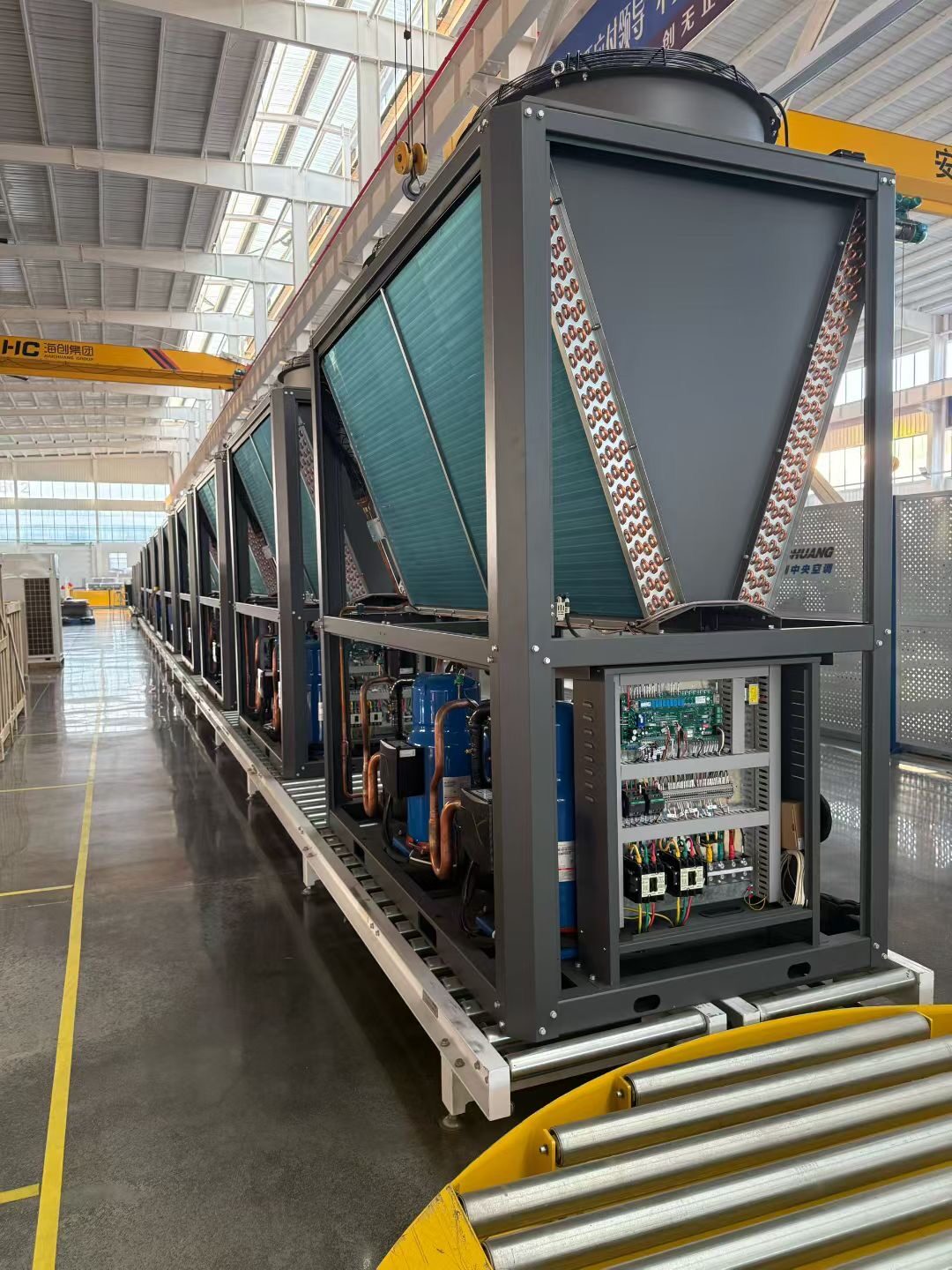 Continuous production cooling