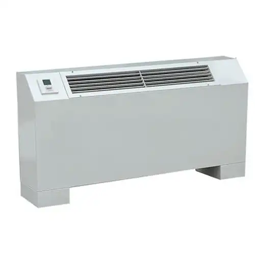 Exposed fan coil unit office installation